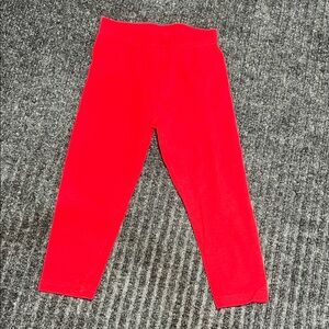 Vibrant Red Kids Leggings size 2T